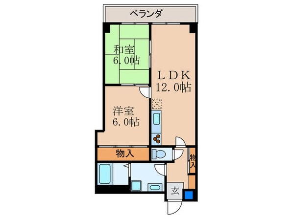 ｲﾝﾍﾟﾘｱﾙﾊﾟﾚｽ ﾘﾊﾞ-ｻｲﾄﾞの物件間取画像